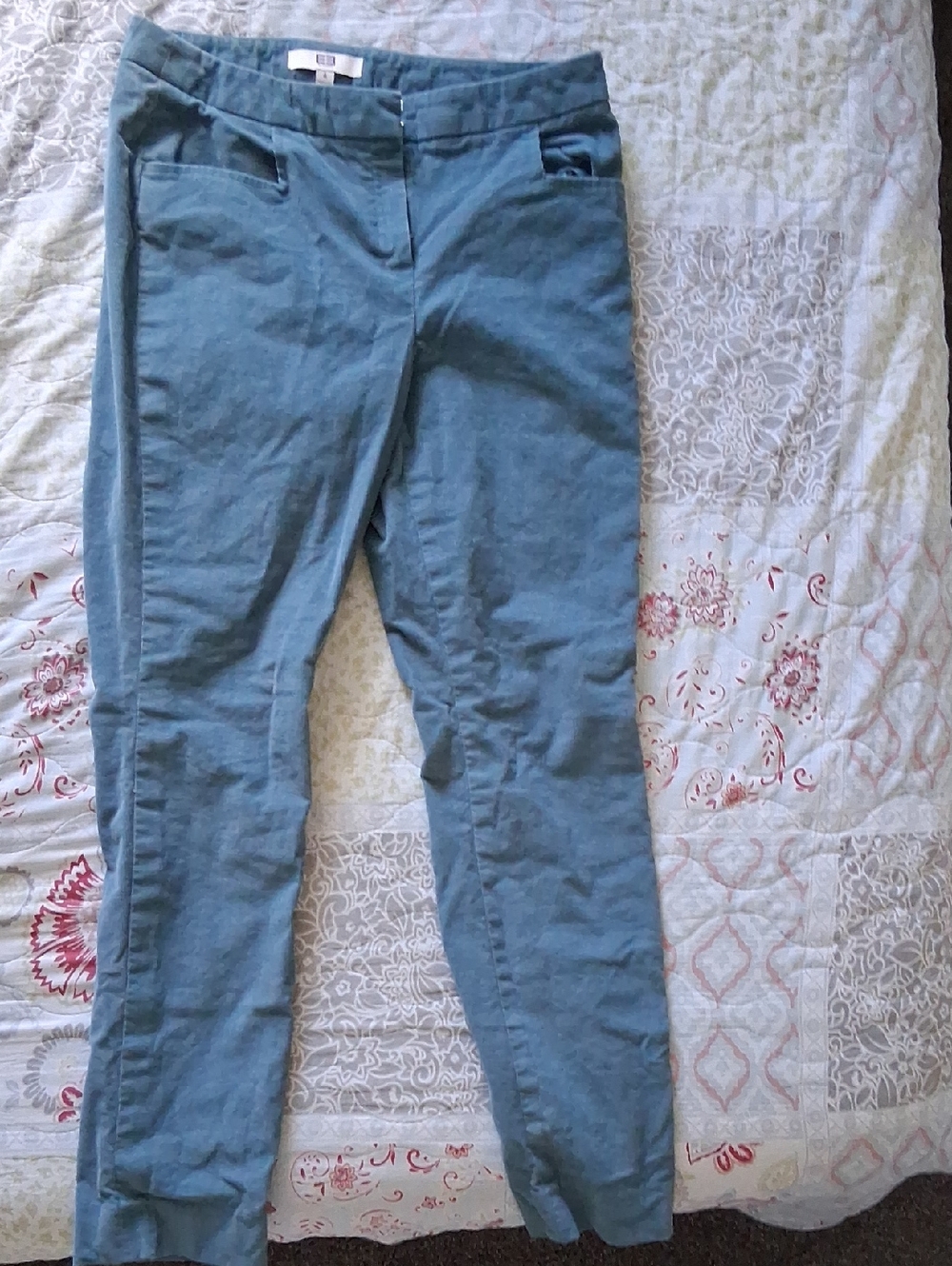 Etcetera Teal Corduroy Pants